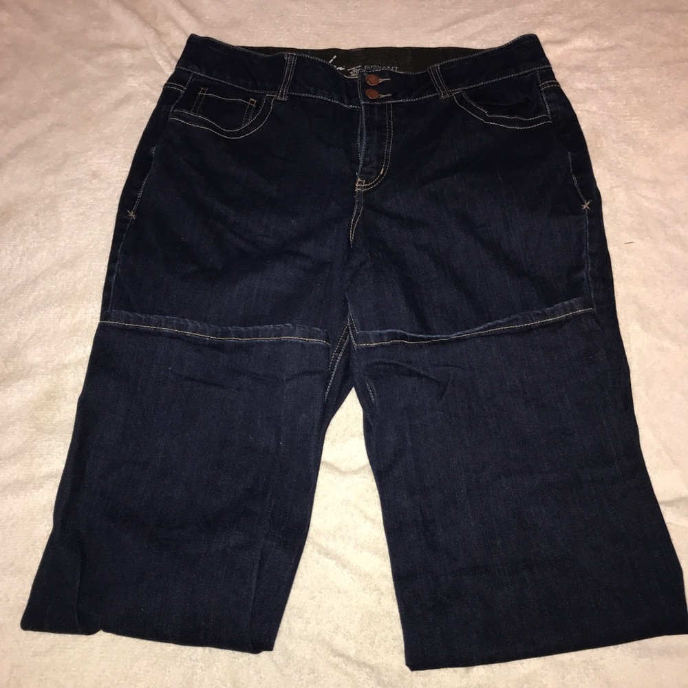 Lane Bryant dark wash jeans- size 16 short